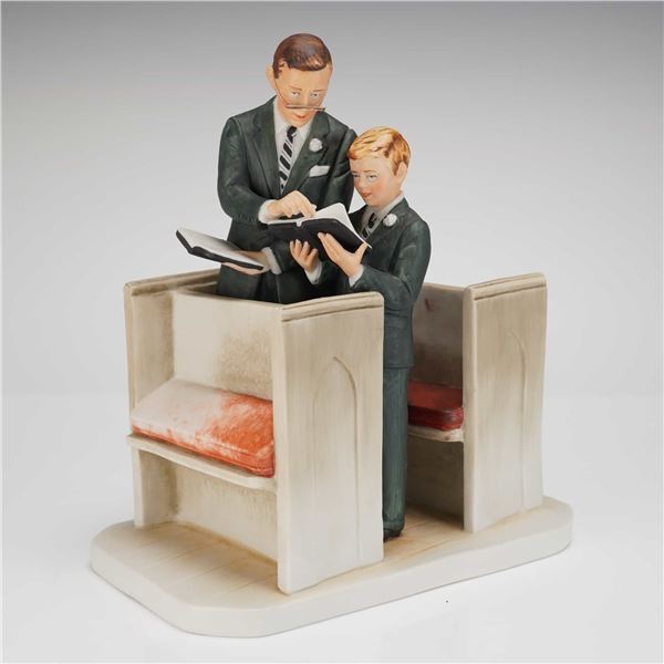 Gorham Norman Rockwell Limited Edition Figurine Spring In His Spirit