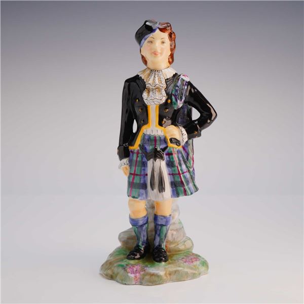 Radnor Bone China Figurine Scottish Highlander Campbell Tartan