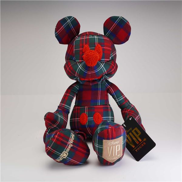 Disney Walt Disney World VIP Tours Exclusive Mickey Mouse Plaid Plush