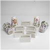 Image 3 : 10pc Assorted Japanese & English Porcelain Floral Place Card Holders and Shakers, Including Lefton a