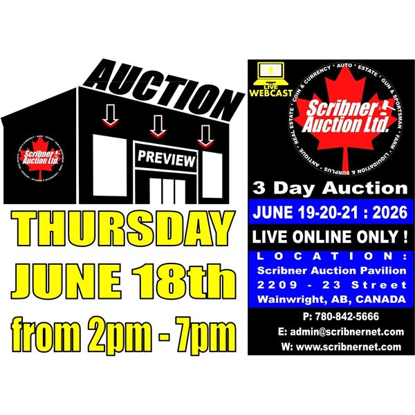 PREVIEW : Open House Preview on Thursday June 18th from 2pm - 7pm