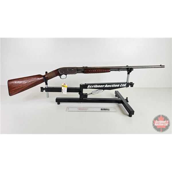 RIFLE: Remington 12A : 22 SL/LR : Pump Action (BBL 22") (S/N#80978) (Note: Old repair on stock / hai