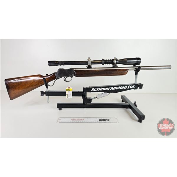 RIFLE: BSA Martini 22 Hornet : Falling Block Lever : c/w Scope J. Unertle (BBL 21-3/4") (Sticker : S