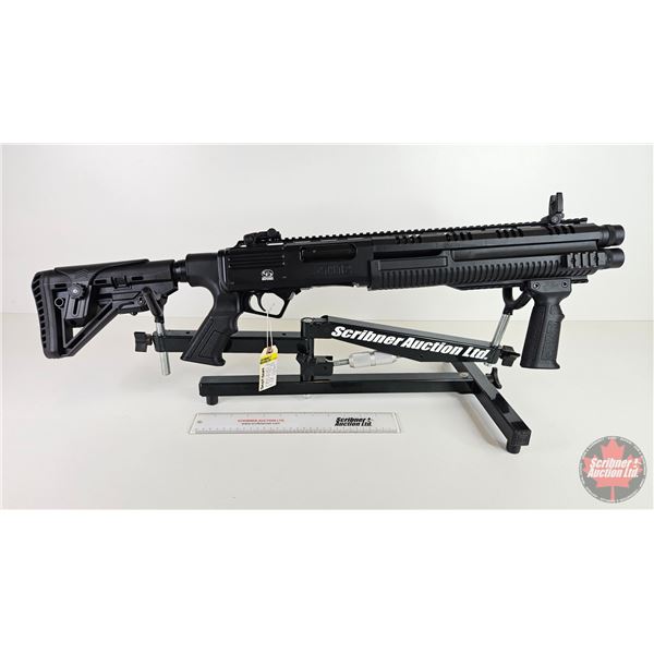 SHOTGUN: Charles Daly MH12 CD Defense : 12ga (2-3/4" & 3") : Double Barrel Pump Action (BBL 14-1/2")