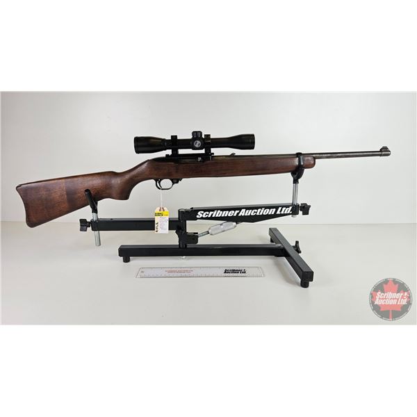 RIFLE: Ruger 10/22 Carbine : 22 LR : Semi-Auto c/w Scope (BBL 18-1/2") (S/N#112-04457) (Note: Crack 