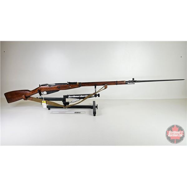 RIFLE: Mosin-Nagant M91 : 7.62x54R : Bolt Action c/w Bayonette &Sling (Numbers not matching) (BBL 28