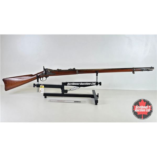 ANTIQUE RIFLE : Springfield 45-70 GOV : Model US 1884 : Trap Door Breech Block (BBL 32-5/8") (S/N#50