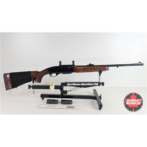 RIFLE : Remington 308 Win : Woodsmaster 742 : Semi-Auto : c/w 2 Extra Magazines ; Scope Rings ; Ammo