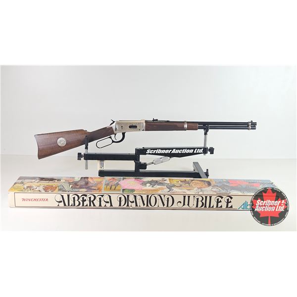 RIFLE ~ Commemorative : Winchester 94 Carbine : Lever Action 38-55 Win : Alberta Diamond Jubilee (Un