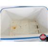 Image 4 : Coleman Dura-Mate Cooler with Contents (Pots and Pans) (Measures : 13"H x 21"W x 13"D)