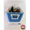 Image 5 : Coleman Dura-Mate Cooler with Contents (Pots and Pans) (Measures : 13"H x 21"W x 13"D)