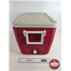 Image 10 : Coleman Cooler with Contents (Pots, Pans and Utensils) (Measures : 14"H x 24"W x 14"D)