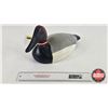 Image 1 : Wooden Duck Decoy (Consignor Tag - Working Canvas Back Drake Signed Sid 7) (Measures : 7-1/2"H x 7"W