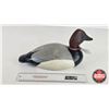 Image 5 : Wooden Duck Decoy (Consignor Tag - Working Canvas Back Drake Signed Sid 7) (Measures : 7-1/2"H x 7"W