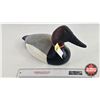 Image 6 : Wooden Duck Decoy (Consignor Tag - Working Canvas Back Drake Signed Sid 7) (Measures : 7-1/2"H x 7"W
