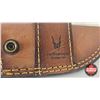 Image 5 : Combo (2) : - Knife (Consignor Tag - Stainless 440 Steel Skinner Bone Handle) w/ Leather Sheath (Tot