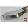 Image 6 : Combo (2) : - Knife (Consignor Tag - Stainless 440 Steel Skinner Bone Handle) w/ Leather Sheath (Tot