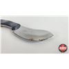Image 8 : Knife w/Leather Sheath (Consignor Tag - Stainless Skinner Snakeskin Laminate Leather Sheath) (Total 