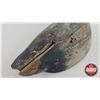 Image 5 : Wooden Duck Decoy (Consignor Tag - Working Blue Bill Drake Very Early) (Measures : 6"H x 6"W x 14"D)