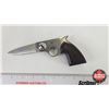 Image 2 : Knife : Stainless Steel Folding Knife : "Gun Knife"  (Total Length Extended : 7-1/2")