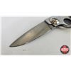 Image 3 : Knife : Stainless Steel Folding Knife : "Gun Knife"  (Total Length Extended : 7-1/2")