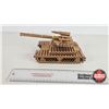 Image 2 : Bullet Shell Casing Metal Sculpture : Military Tank:  (Measures : 5"H x 5"W x 10"L)