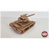 Image 4 : Bullet Shell Casing Metal Sculpture : Military Tank:  (Measures : 5"H x 5"W x 10"L)