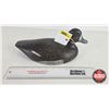 Image 6 : Wooden Duck Decoy (Consignor Tag - Blue Bill Hen) (Measures: 5"H x 6"W x 12"L)