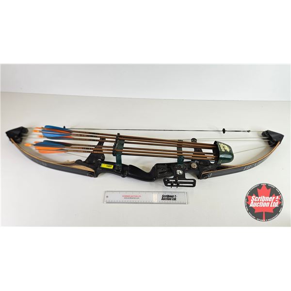 "The Bear" Compound Bow (String Length 39") c/w 6 Arrows (Measures: 50"L)