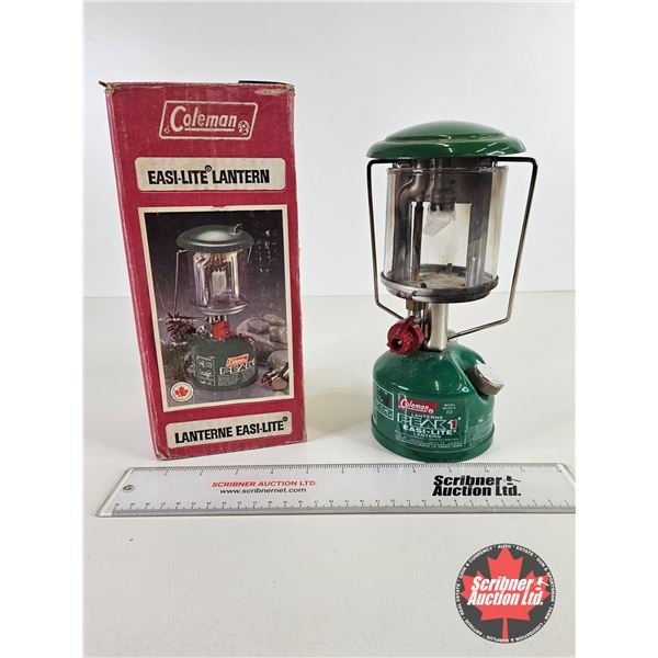 Coleman Easi-Lite Lantern : Model 222 (c/w Original Box) (Box Measures : 10"H x 4-1/2"W x 4-1/2"D)