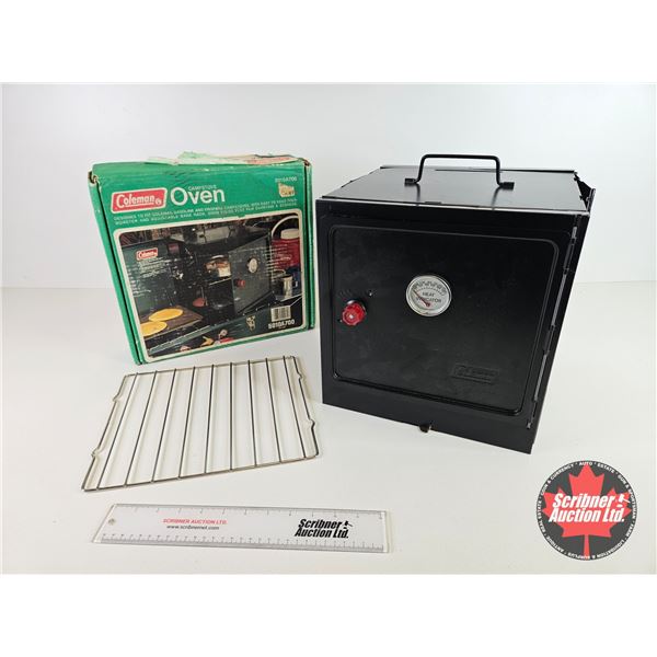 Coleman Campstove Oven (c/w Original Box ; Never Used)  (Box Measures : 3"H x 13"W x 13"D)