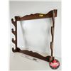 Image 2 : Horizontal Gun Rack : 4 Place (Wood) (Measures : 24"H x 26"W x 4"D)