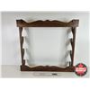 Image 4 : Horizontal Gun Rack : 4 Place (Wood) (Measures : 24"H x 26"W x 4"D)