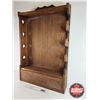 Image 2 : Wooden Gun Rack : 4 Place : w/Bottom Storage (Measures : 39"H x 25"W x 6-1/4"D)
