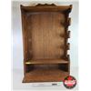 Image 4 : Wooden Gun Rack : 4 Place : w/Bottom Storage (Measures : 39"H x 25"W x 6-1/4"D)