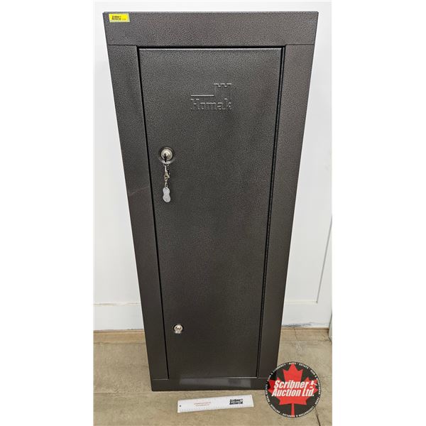 Metal Gun Cabinet : Homak : (Measures : 55-1/4"H x 21"W x 10"D) c/w : Master Lock Trigger Locks (3) 