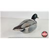 Image 3 : Wooden Duck Decoy (Consignor Tag - Hand Carved Painted Mallard Drake Signed Jessie I. Vaughn 1989 ) 