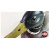 Image 6 : Wooden Duck Decoy (Consignor Tag - Hand Carved Painted Mallard Drake Signed Jessie I. Vaughn 1989 ) 