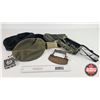 Image 1 : Combo: - Military Berets (4) - Toque (1) - Antique Dough/Bread Knife - Cutlery Kit - Compass - Canad