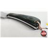 Image 4 : Knife w/Leather Sheath  (Consignor Tag - Stainless Skinner Laminate Handle) (Total Length of Knife :