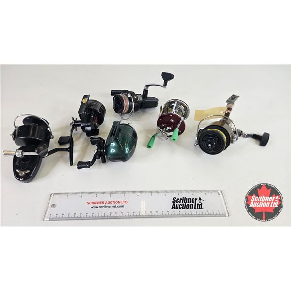 Fishing Reels : Vintage (6) Incl: - Penn - Mitchell - Daiwa - etc