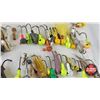 Image 15 : Fishing Combo: - Small Spoons in Plastic Case (33) - Jigs in Plastic Case (176) - Normark Filleting 