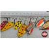 Image 27 : Fishing Combo: - Small Spoons in Plastic Case (33) - Jigs in Plastic Case (176) - Normark Filleting 