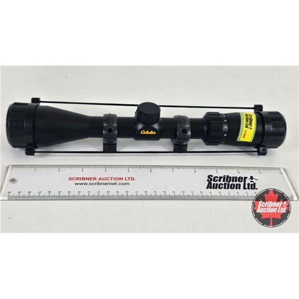 Rifle Scope : Cabela's : 3 - 9 x 40 cs 22 mag (Measures : 12-1/2"L)