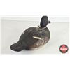Image 3 : Wooden Duck Decoy : (Consignor Tag - Working Blue Bill c. 1950) (Measures : 6"H x 5-1/2"W x 13"L)