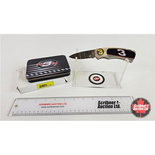Collectible Folding Knife : Dale Earnhardt : in Tin Case