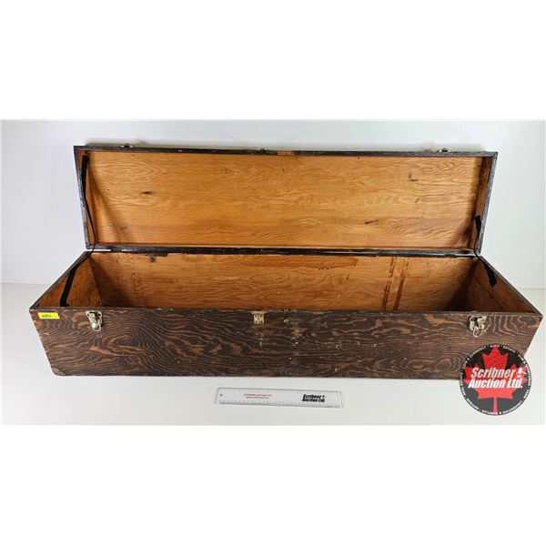 Plywood Box w/Hinged Lid (Measures : 11"H x 48"W x 12"D)