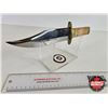 Image 5 : Knife w/Leather Sheath : Stainless Bowie Knife (Total Length of Knife : 12")