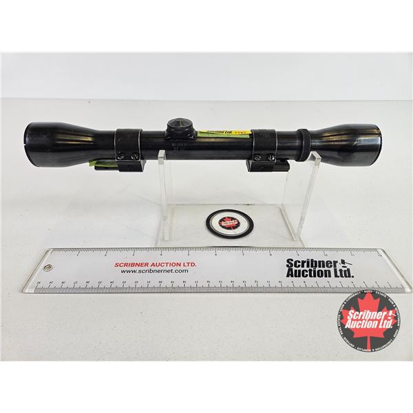 Rifle Scope : Weaver : (Model No. K4-C3) ; Rings ; Mounts  (Measures : 11-1/2"L)