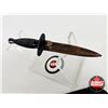 Image 3 : Dagger : Vintage : Third Pattern Fairbairn-Sykes Commando Knife (c/w Leather Sheath) (NOTE : Blade i